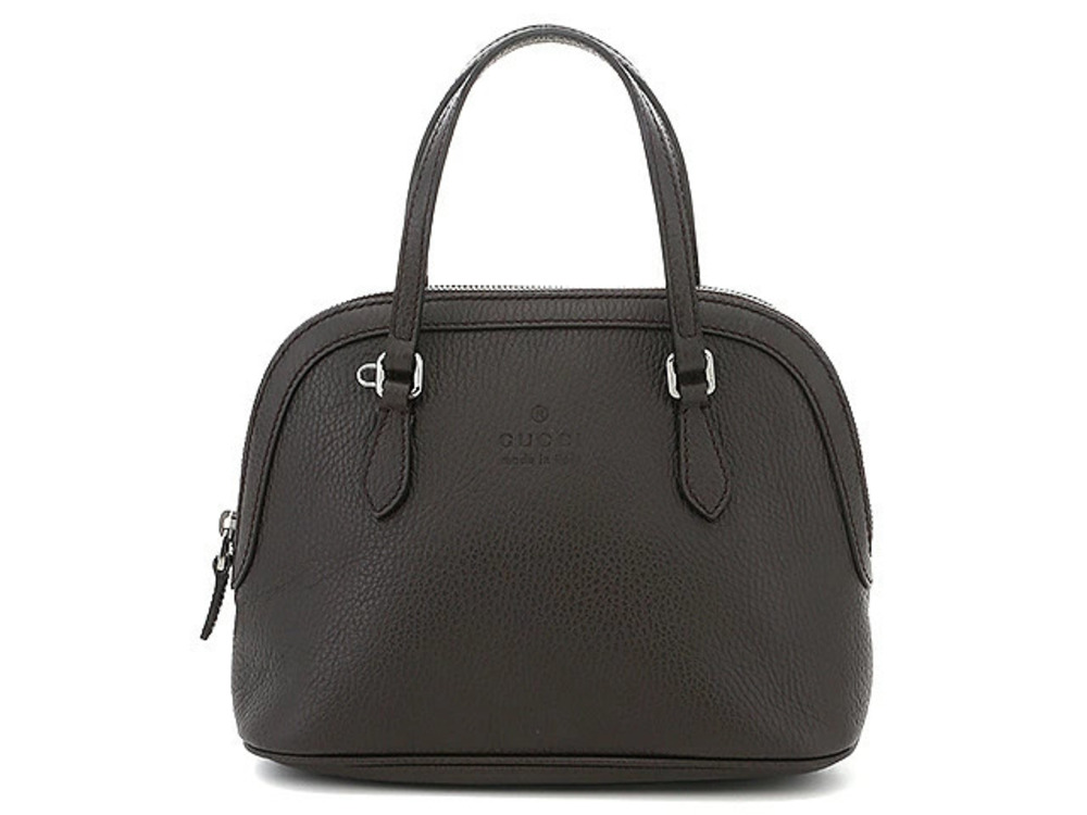 Gucci Calfskin Dark Brown Bag